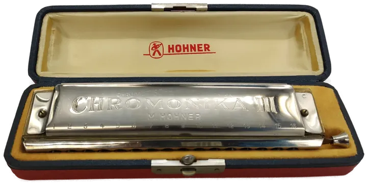 M.Hohner Chronmonika III 280  C  Mundharmonika 16 Kanäle mit Etui - Bild 1