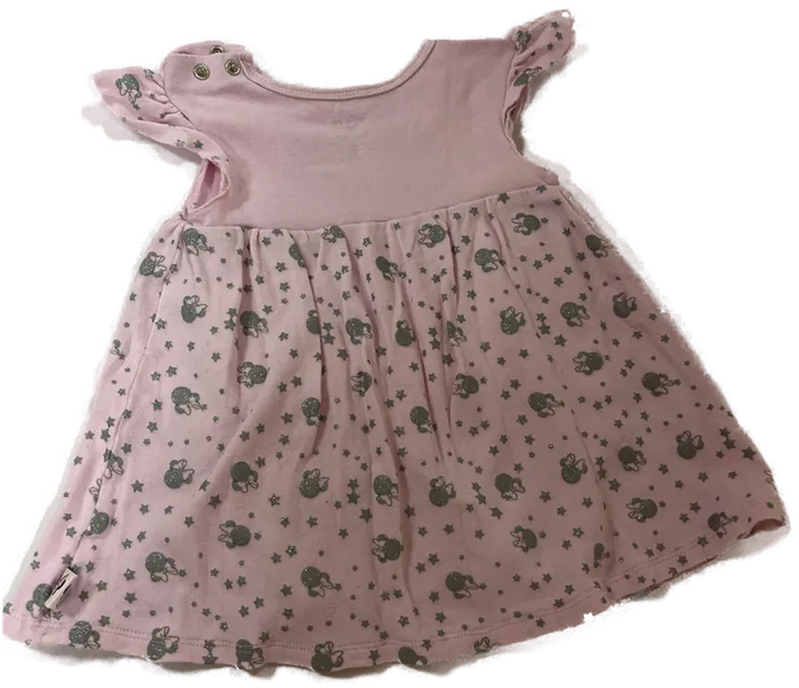 DISNEY Babykleid mit Body Gr. 80 rosa - Bild 2