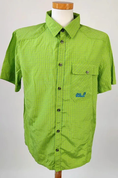 Jack Wolfskin Herren Funktionshemd grün kariert - L - Bild 1