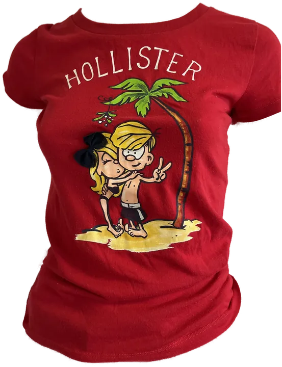 HOLLISTER Damen T-Shirt in Rot, Größe S - Bild 4