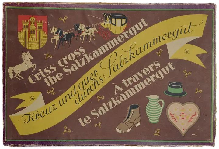 Kreuz und quer durchs Salzkammergut - Vintage Gesellschaftsspiel - Bild 1