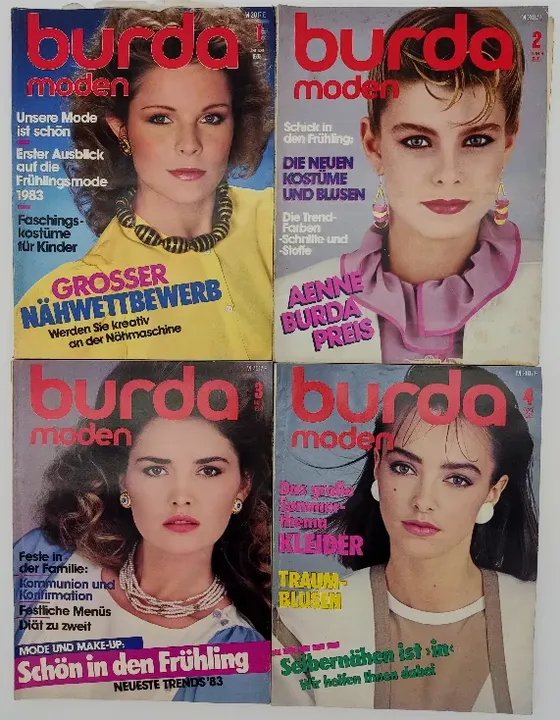 Burda Modezeitschrift 12 Hefte 1983 - Bild 1