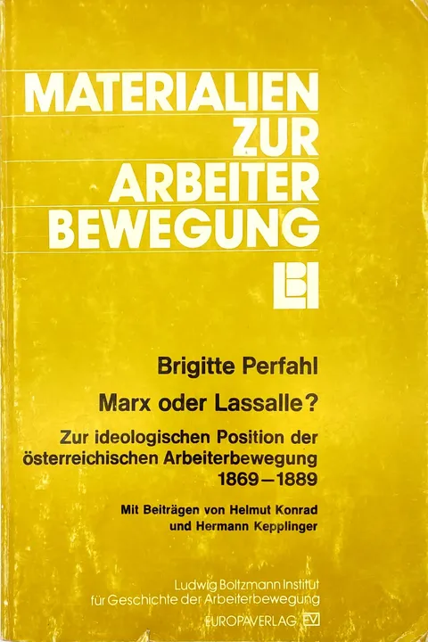 Marx oder Lassalle? - Brigitte Perfahl - Bild 1