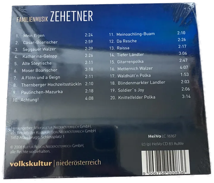 Familienmusik - Zehetner - CD - Bild 2