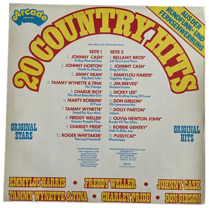 LP - 20 Country Hits - Bild 2