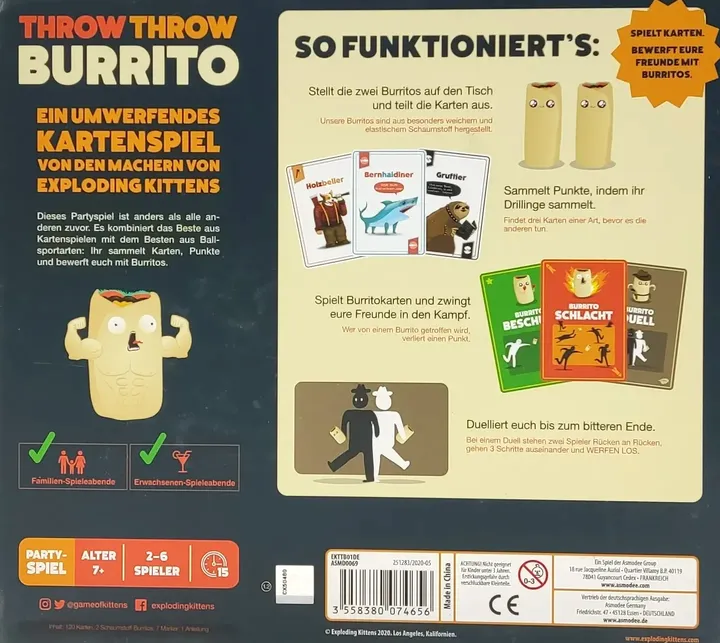 Throw Throw Burrito - Kartenspiel, Asmodee  - Bild 2
