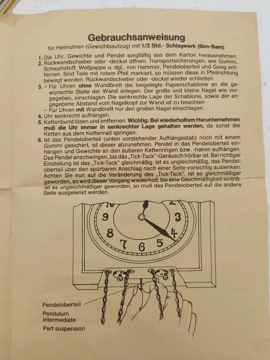 Hermle & Sohn Pendeluhr gold Vintage - Bild 3