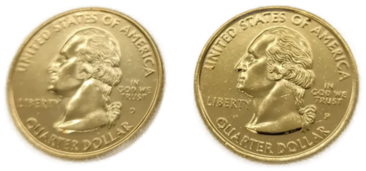  Münzen Quarter Dollars USA 2er-Set 