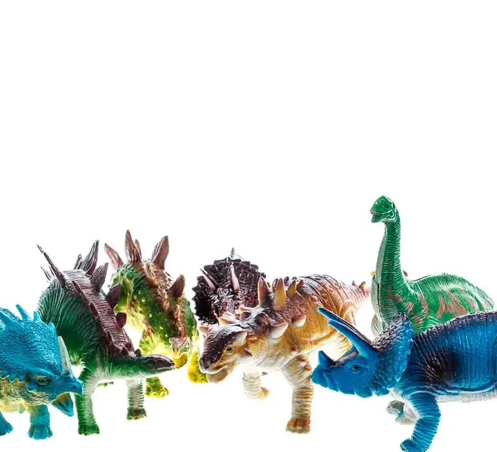 Dinosaurier Figuren 4 Beiner Konvolut 7 Stück  - Bild 1