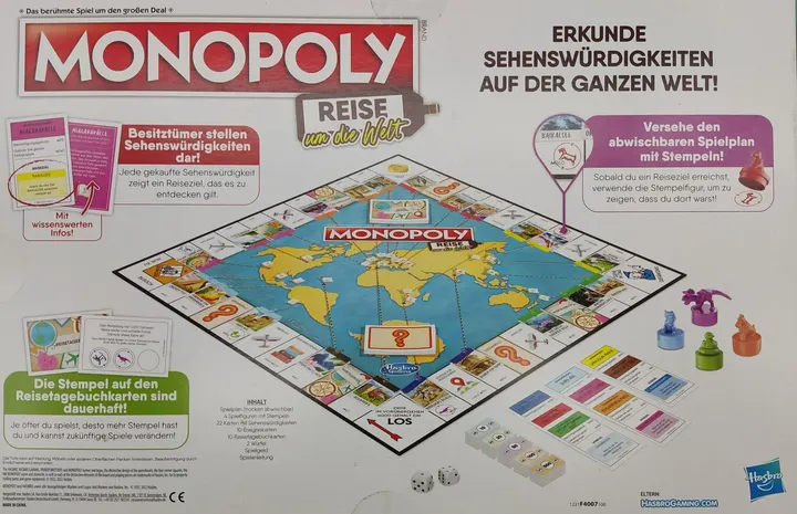 Monopoly - Reise um die Welt - Hasbro - Bild 2