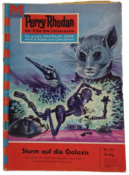  Romanheft Perry Rhodan Sturm auf die GalaxisErstauflage Nr.137 - Bild 1