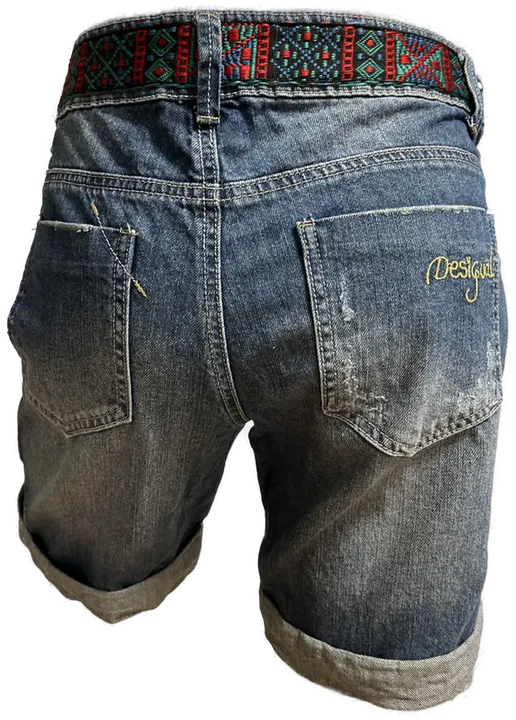 DESIGUAL Jeanshose kurz Damen Gr. 32 - Bild 2