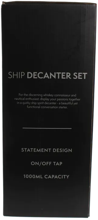 Oak & Steel – Schiff-Dekanter-Set mit 4 Gläsern und Originalverpackung - Bild 7