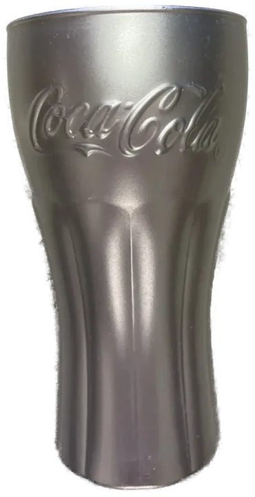 Coca Cola Glas silber - limited Edition - Bild 1