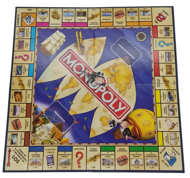 Parker/Hasbro Monopoly Weltreise - mit historischen Fahrzeugen - Bild 2