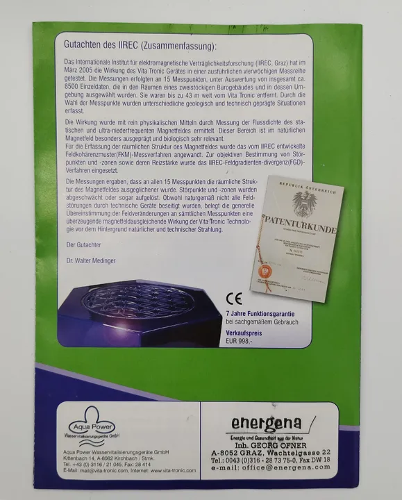 Energena VitaTronic - Der Raum-Harmonisierer - Bild 7