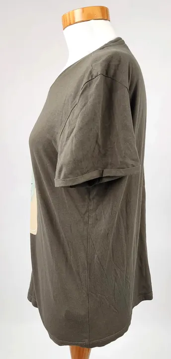 Tom Tailor Damen T-Shirt grün mit Muster Gr. M  - Bild 3