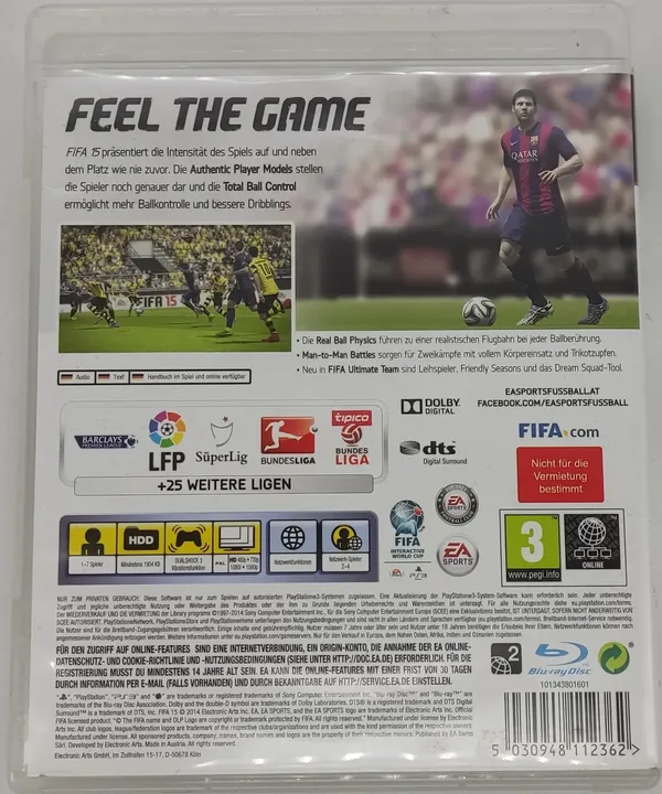 Playstation Sony PS3 Spiel EA Sports FIFA 15 - Bild 2