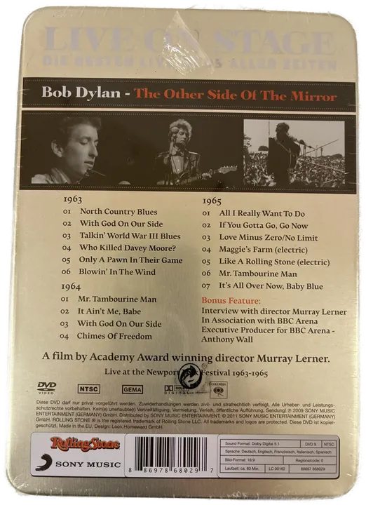 DVD live on stage Nr. 5 BOB DYLAN The other side of Mirror - Bild 2
