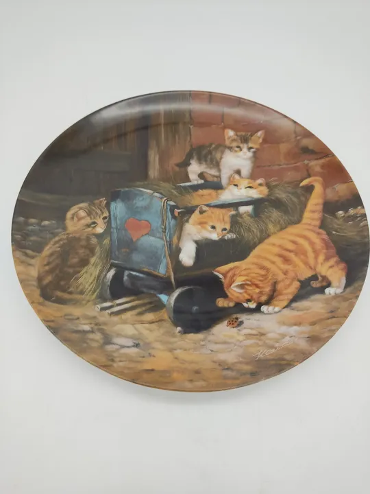 Seltmann Weiden-Sammelteller mit Katzen / Set aus 3 Stück - Bild 1