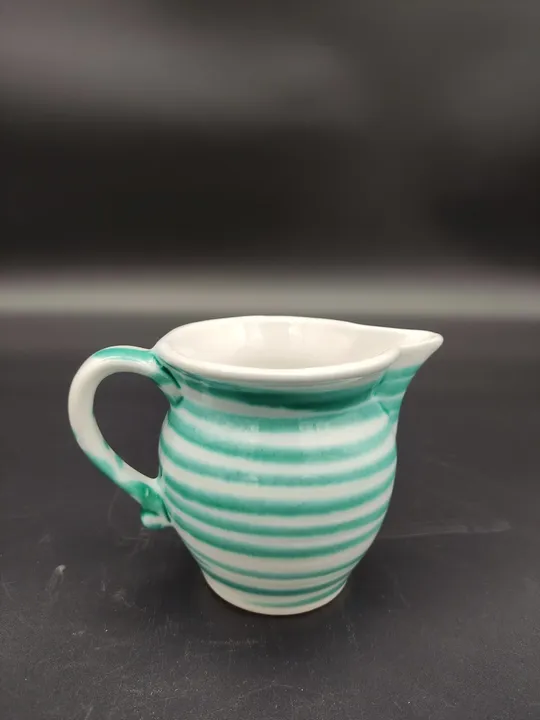 Gmundner Keramik Milchgießer grüngeflammt 9cm hoch - Bild 1