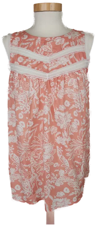 Orsay Damen Top weiß/lachs geblümt - M/38 - Bild 1