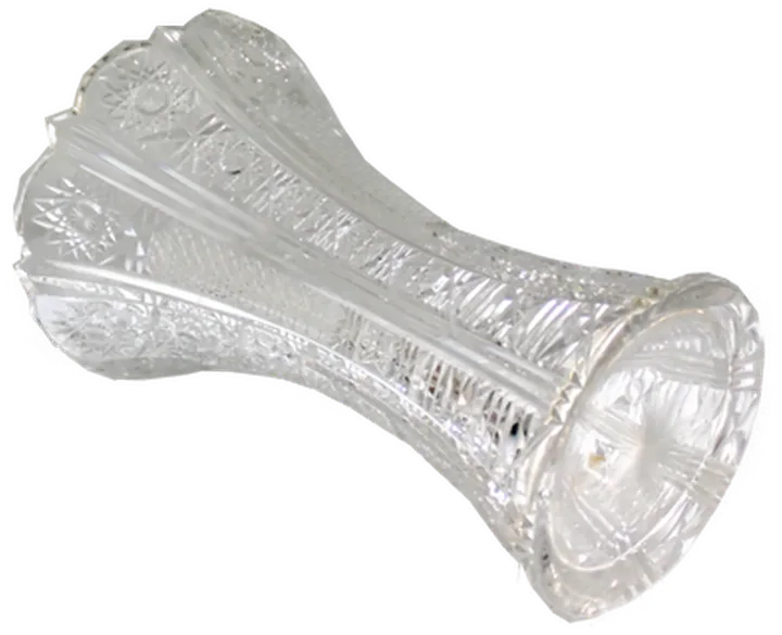 Schwere Bleikristallvase mit Facettenschliff – elegant & massiv - Bild 2