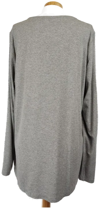 Bonita Damen-Langarmshirt grau mit Print - L/40 - Bild 2