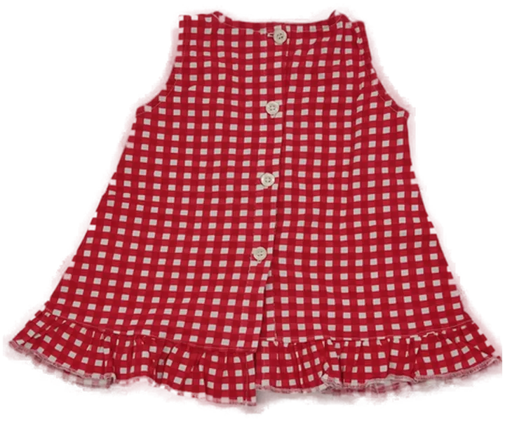 Klitzeklein Babywear Babykleid mit Tuch in rot-weiß, Größe 62 - Bild 2