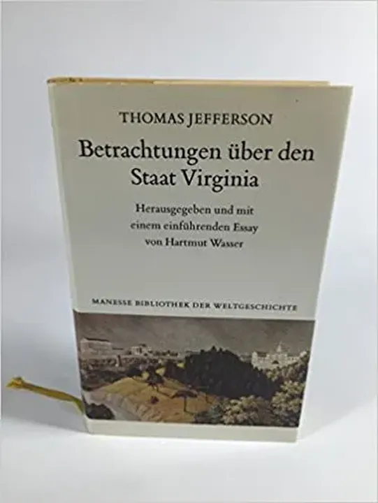 Betrachtungen über den Staat Virginia - Thomas Jefferson - Bild 1