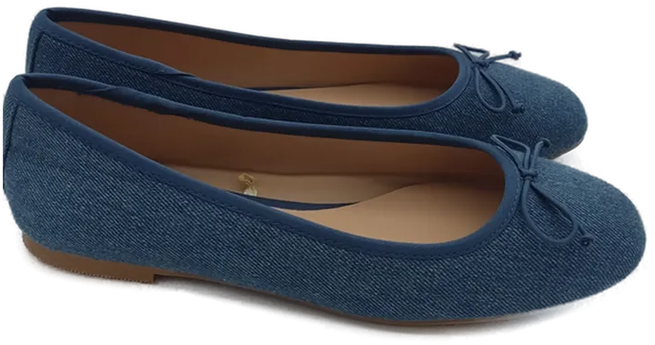 Primark Ballerinas Stoff blau NEU - Gr. 37 - Bild 2