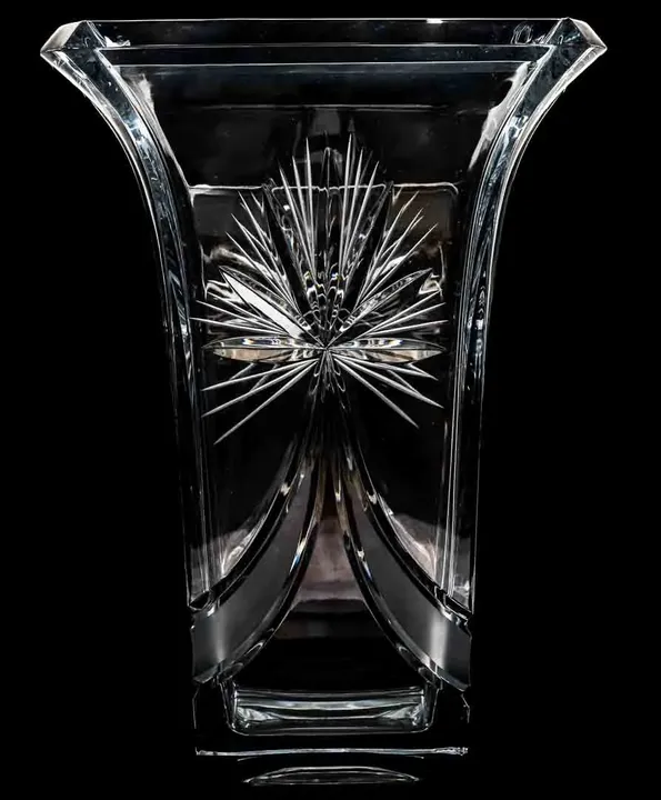 Edel Bohemia Kristallvase – elegante Fertigung aus den 1980er - Bild 4