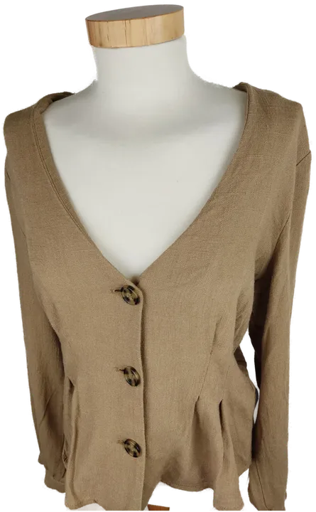 VILA Damen Cardigan – 55% Leinen –  Gr. M - Bild 4