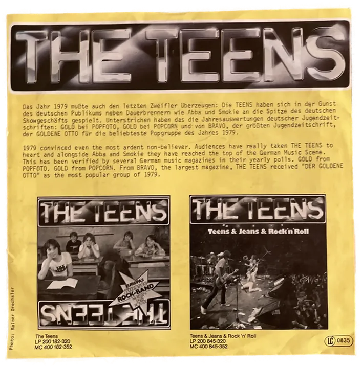 Singles Schallplatte - The Teens - Give me more - Bild 2