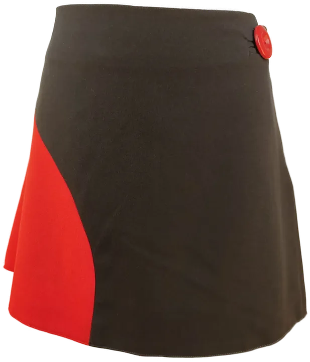 Damen-Minirock / schwarz-rot - Größe: XL/42 - Bild 1