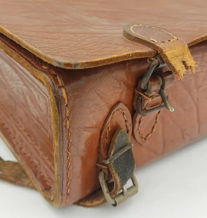 alter Lederrucksack aus der 40ern braun  - Bild 5