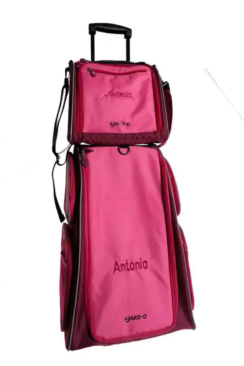 JAKO-O Kinder-Schranktrolley mit Tasche, rosa „Antonia“-Stickerei  - Bild 1