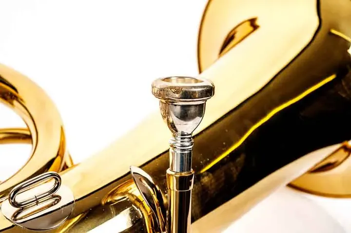 DIMAVERY Blechblasinstrument B-Bariton, gold mit Koffer Musik Horn - Bild 2