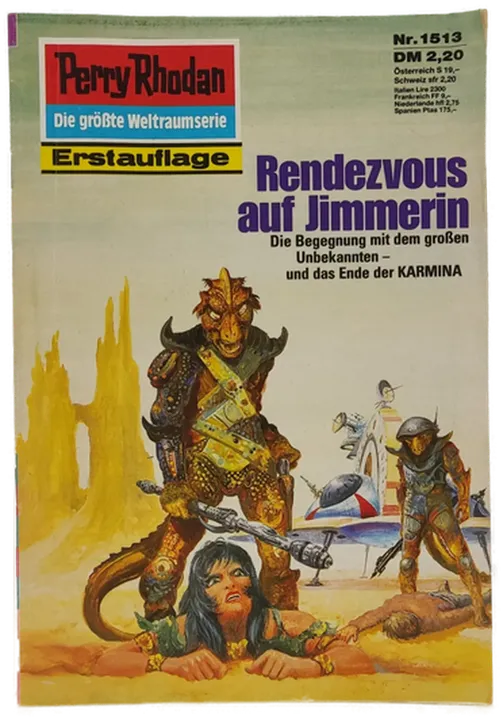 Romanheft Perry Rhodan Rendezvous auf Jimmerin Erstauflage Nr. 1513 - Bild 1