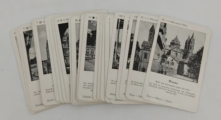 Vintage Kartenspiel (Quartett) 