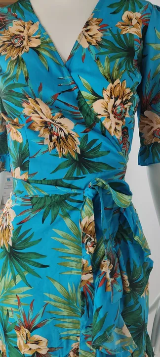 Sommer-Wickelkleid mit floralem Muster - Größe EUR 36 - Bild 6