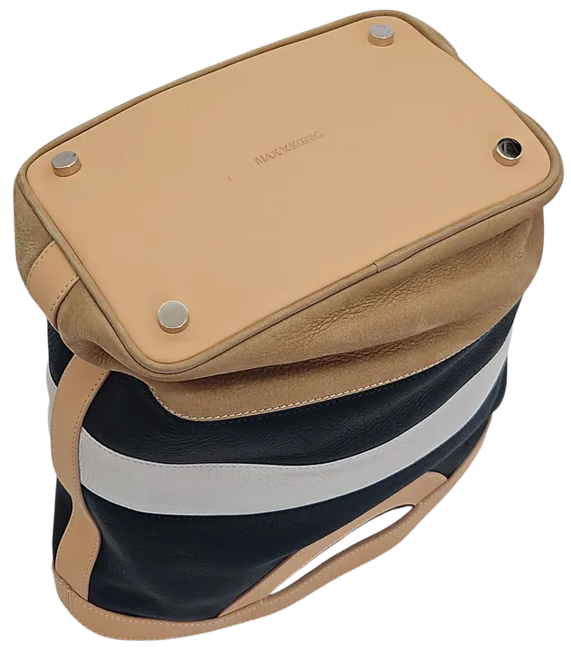 Max V. Koenig Damen Handtasche, beige/marine/weiß - mittel - Bild 4