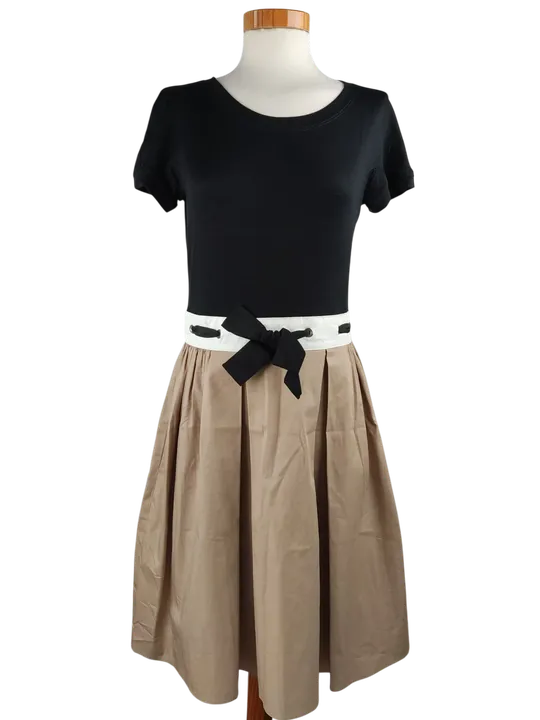 PAULE KA Damen Midikleid, schwarz/beige - Gr. 40/L - Bild 1