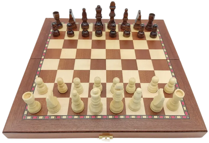 Magnetisches Schachspiel aus Holz - Bild 1