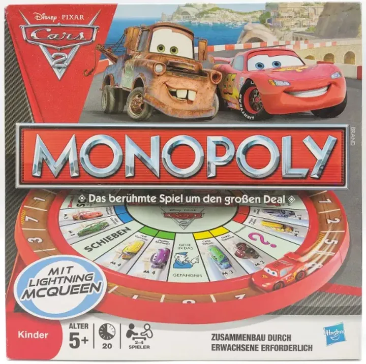 Monopoly Cars 2 - Gesellschaftsspiel, Hasbro - Bild 1