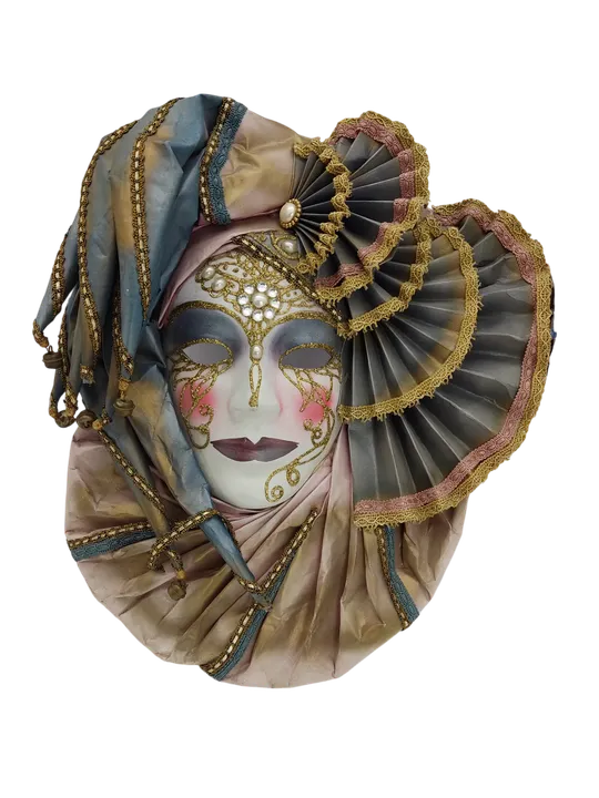 Veneziansiche Harlekin Maske (tragbar) - Bild 4