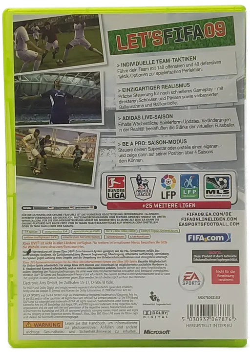 XBOX 360 FIFA 09 & PES 2008 Bundle - Bild 3