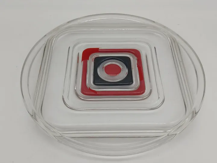 Vintage Große Servierplatte aus Glas. Ø30cm - Bild 1