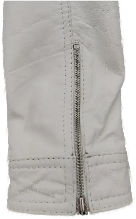 conbipel Damen Lederjacke weiß Italienische Gr. 46 (deutsche Gr. 40) - Bild 3