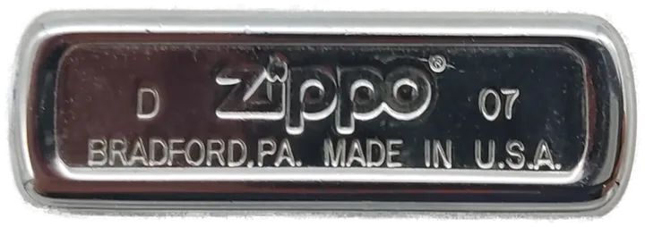 Zippo Feuerzeug Segelboot Gravur Chrom – Original Zippo 2007 USA - Bild 2